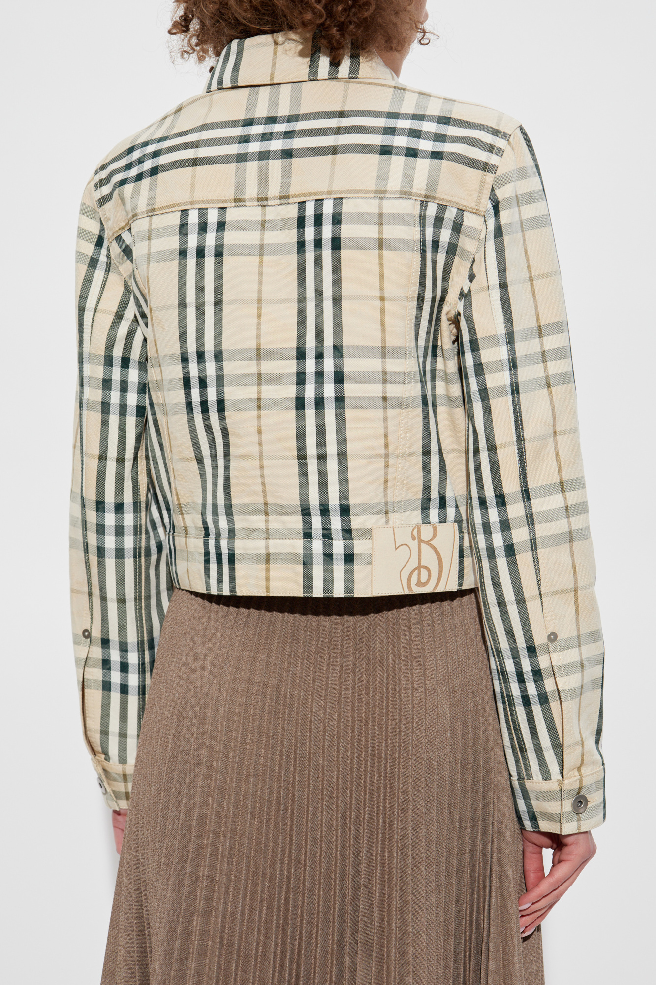 【Burberry】チェック柄×ボルドー フード付きジップジャケット Burberry Checked jacket | Women's Clothing | Vitkac